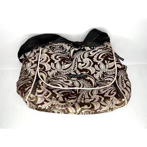Petunia Pickle Bottom Pink and Purple Diaper Bag with Adjustable Strap FUC